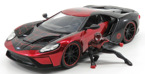 Jada Ford usa Gt 2017 s figúrkou Spidermana 1:24 červená modrá