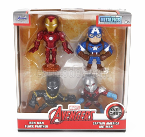 Jada Sada figúrok 4x Avengers - Black Panther - Iron Man - Ant-man - Captain America - cm. 6.0 1:32 Rôzne