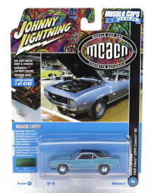 Johnny lightning Chevrolet Copo Camaro Coupe 1969 1:64 Svetlo modrá