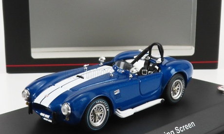 Kyosho Ford usa Shelby Cobra 427/sc Spider Racing Screen 1965 1:43 Blue Met White