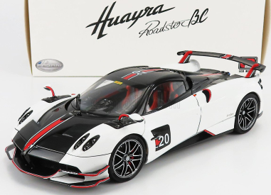 LCD model Pagani Huayra Bc Roadster N 20 2017 1:18 Biela čierna