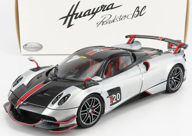 LCD model Pagani Huayra Bc Roadster N 20 2017 1:18 Silver Black