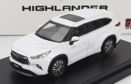 LCD model Toyota Highlander 2022 1:64 biely