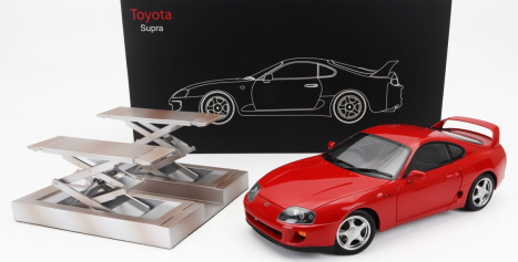 LCD model Toyota Supra Mkiv (a80) Coupe 1993 1:18 Červená