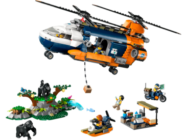 LEGO City - Helikoptéra na prieskum džungle v základnom tábore