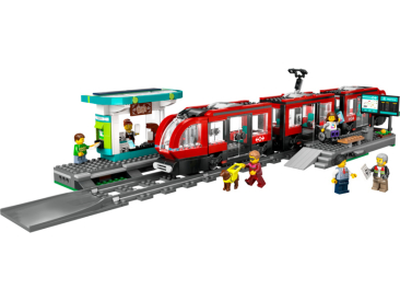 LEGO City - zastávka električky a autobusu v centre mesta