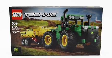 Lego John deere Lego Technic - 9620r 4wd Traktor s prívesom 2018 - 390 Pezzi - 390 dielikov zeleno žltá