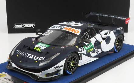 Looksmart Ferrari 488 Gt3 Evo 3.9l Turbo V8 Team Alphatauri N 23 Dtm Season 2021 A.albon 1:18 Matte Blue White