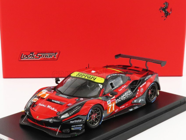 Looksmart Ferrari 488 Gte Evo 3.9l Turbo V8 Team Inception Racing N 71 24h Le Mans 2021 B.barnicoat - B.iribe - O.millroy 1:43 červená čierna