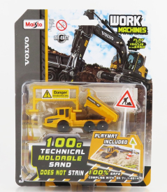 Maisto Volvo A25g Truck Cassone Ribaltabile 2010 1:64 žlto-čierna