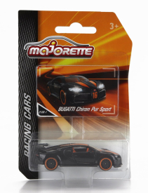 Majorette Bugatti Chiron Pur Sport N 16 2018 1:64 čierna oranžová