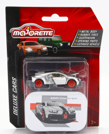 Majorette Bugatti Chiron Pur Sport N 16 2018 1:64 Strieborná