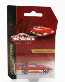 Majorette Chevrolet Corvette Zr-1 Spider 1990 1:64 Červená žltá