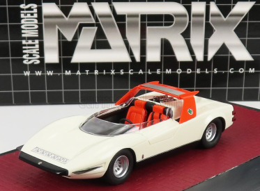 Matrix modely v mierke Alfa romeo P33 Roadster Pininfarina 1968 1:43 Biela