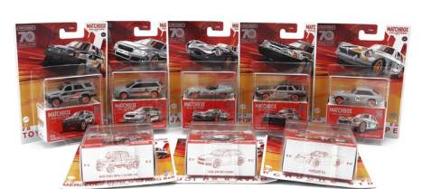 Mattel hot wheels Audi Set Assortment 8 Pieces - 70 Years Edition 1:64 Rôzne