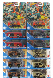 Mattel hot wheels Land rover Set Assortment Batman 12 kusov 1:64 Rôzne