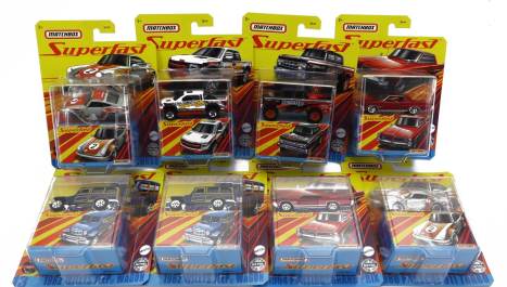 Mattel hot wheels Porsche Set Assortment 8 kusov 1:64 Rôzne