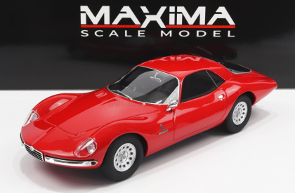 Maxima Alfa romeo Giulia Tz2 Coupe Pininfarina 1965 1:18 Alfa červená