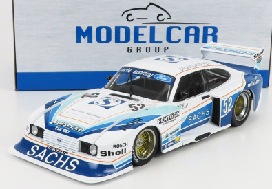 Mcg Ford england Capri Turbo Gr.5 Team Sacha N 52 Drm Zolder 1979 H.heyer 1:18 Biela 2 tóny Modrá