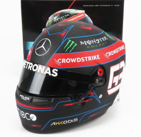 Mini prilba Bell helma F1 Casco Helma George Russel - Mercedes Amg Petronas Sezóna 2022 1:2 Black Red