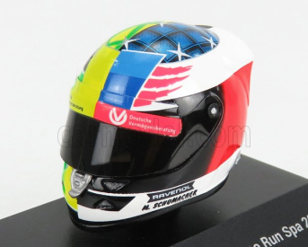 Mini prilba Schuberth prilba F1 Casco prilba Mild Seven Benetton B194 Ford N 5 Demonstration Run Belgium Spa Gp 2017 Mick Schumacher 1:8 žltá zelená červená čierna