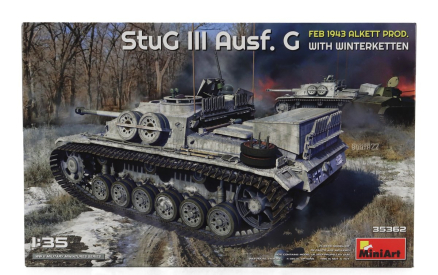 Miniart Tank Stug Iii Ausf. G Military With Winterketten 1943 1:35 /