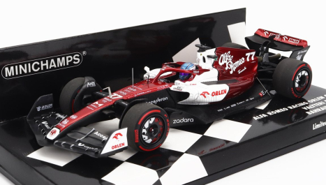 Minichamps Alfa romeo F1 C42 Team Orlen Racing N 77 Bahrain Gp 2022 Valtteri Bottas 1:43 Biela červená met.