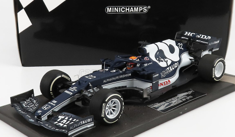 Minichamps Alpha Tauri F1 At02 Honda Ra620h Team Alpha Tauri N 22 Bahrain Gp 2021 Yuki Tsunoda 1:18 Bielo modrá