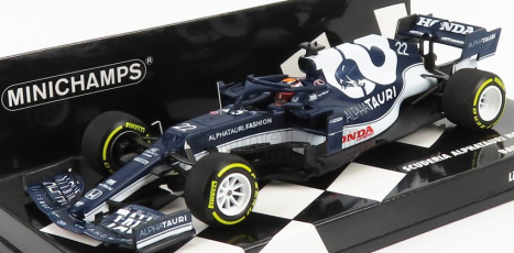 Minichamps Alpha Tauri F1 At02 Honda Ra620h Team Alpha Tauri N 22 Bahrain Gp 2021 Yuki Tsunoda 1:43 Biela modrá