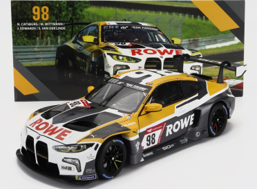 Minichamps BMW radu 4 M4 Gt3 Team Rowe Racing N 98 24h Nurburgring 2022 N.catsburg - J.edwards - S.van Der Linde - M.wittmann 1:18 Biela Žltá Sivá