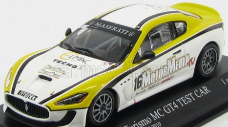 Minichamps Maserati Granturismo Mc Gt4 Coupe N 16 Trofeo Granturismo Mc 2010 Necchi 1:43 bielo žltá