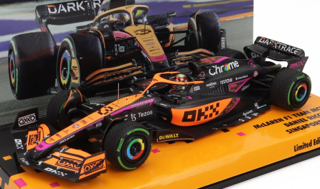 Minichamps Mclaren F1 Mcl36 Mercedes Team Mclaren N 3 5th Singapore Gp 2022 Daniel Ricciardo 1:43 Orange Black Fucsia