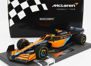 Minichamps Mclaren F1 Mcl36 Mercedes Team Mclaren N 4 Bahrain Gp 2022 Lando Norris 1:18 Oranžová svetlo modrá