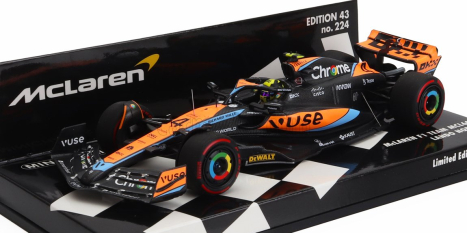 Minichamps Mclaren F1 Mcl60 Team Mclaren N 4 Bahrain Gp 2023 Lando Norris 1:43 oranžová modrá čierna