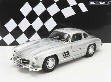 Minichamps Mercedes Benz 300sl Coupe Gullwing (w198) 1955 1:18 Strieborná