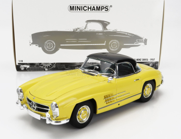 Minichamps Mercedes Benz 300sl Roadster (w198) Cabriolet Hard-top 1958 1:18 Žltá