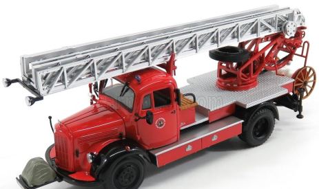 Minichamps Mercedes benz L3500 Dl17 Truck Scala Feuerwehr Bensheim 1950 1:43 Červená strieborná