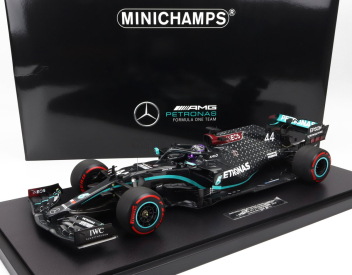 Minichamps Mercedes gp F1 W11 Eq Performance Team Amg Petronas Motorsport N 44 Víťaz majstrovstiev sveta Eifel Gp (91. víťazstvo) Lewis Hamilton 2020 - Con Vetrina - s vitrínou 1:12 čierna zelená