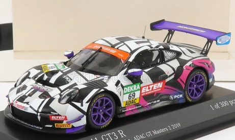 Minichamps Porsche 911 991-2 Gt3-r Iron Force By Ring Police Team N 69 Adac Gt Masters Race Bridge 2019 J.e.slooten - L.luhr 1:43 Biela čierna červená