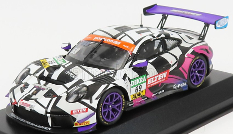 Minichamps Porsche 911 991 Gt3 R Team Iron Force N 69 Gt Masters 2019 J.e.slooten - L.luhr 1:43 Biela Čierna Fialová