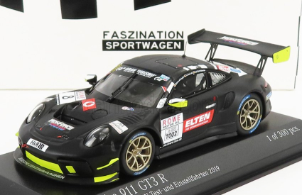 Minichamps Porsche 911 991 Gt3-r Team Iron Force N 8 Test Vln2 Nurburgring 2019 L.luhr - A.de Leener - J.e.slooten - S.jans 1:43 Matt Black