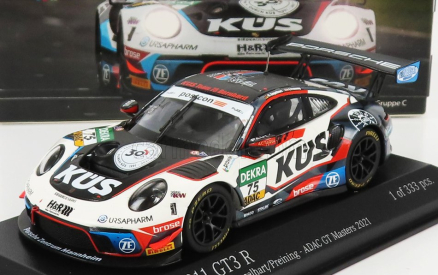 Minichamps Porsche 911 991 Gt3 R Team Kus 75 Bernhard N 75 Adac Gt Masters 2021 C.engelhart - T.preining 1:43 Biela čierna červená