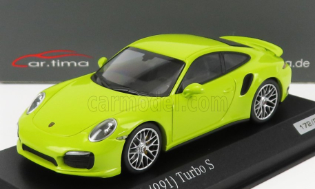 Minichamps Porsche 911 991 Turbo S 2014 1:43 svetlozelená