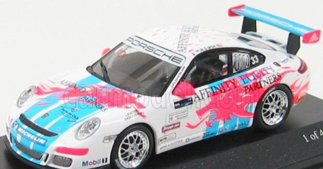 Minichamps Porsche 911 Gt3 N 33 Carrera Cup Asia Macau 2007 M.weng Sun 1:43 Biela svetlomodrá červená