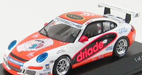 Minichamps Porsche 911 Gt3 N 98 Carrera Cup Asia Macau 2007 P.ma 1:43 Biela oranžová