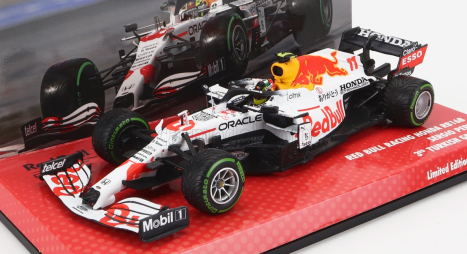 Minichamps Red bull F1 Rb16b Honda Ra620h Team Aston Martin N 11 3. GP Turecka 2021 Sergio Perez 1:43 Bielo-červená