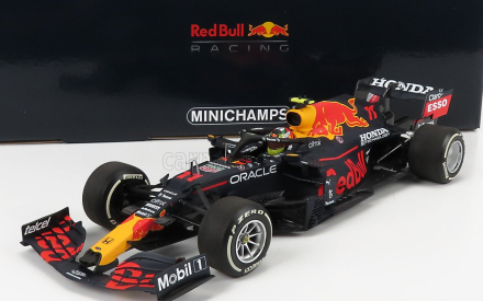 Minichamps Red bull F1 Rb16b Honda Ra620h Team Aston Martin N 11 3rd French Gp 2021 Sergio Perez 1:18 Matná modrá žltá červená