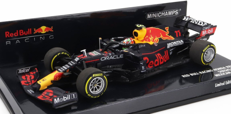 Minichamps Red bull F1 Rb16b Honda Ra620h Team Aston Martin N 11 3rd Mexico Gp 2021 Sergio Perez 1:43 Matná modrá žltá červená