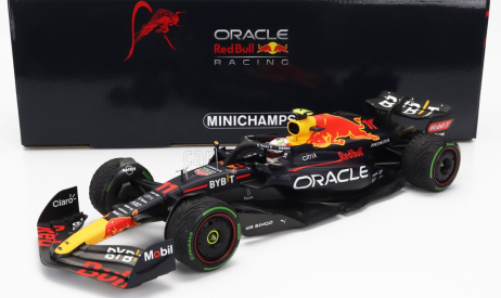 Minichamps Red bull F1 Rb18 Team Oracle Red Bull Racing N 11 2nd Japan Gp 2022 Sergio Perez 1:18 Matná modrá žltá červená