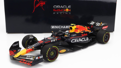 Minichamps Red bull F1 Rb18 Team Oracle Red Bull Racing N 11 Austin Usa Gp 2022 Sergio Perez 1:18 Matná modrá žltá červená